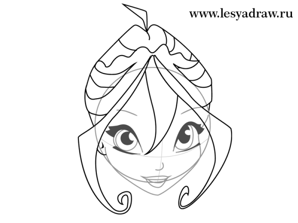 Нарисовать фею Винкс поэтапно