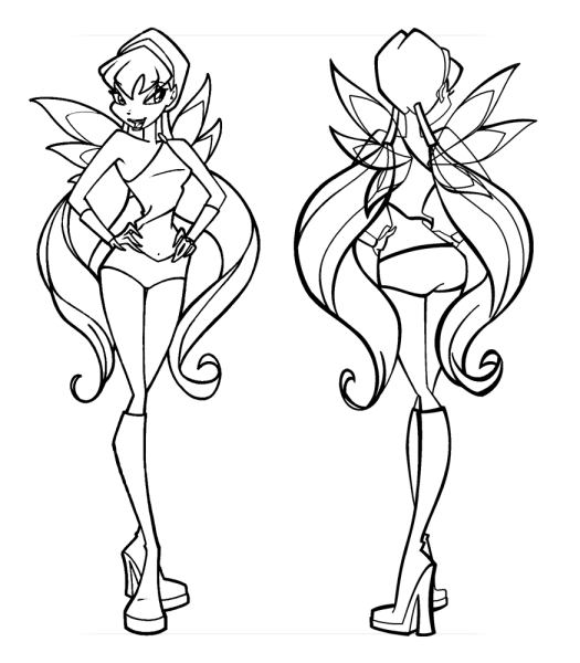 Рисунки Винкс карандашом для начинающих