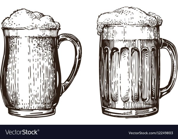 Кружка пива трафарет