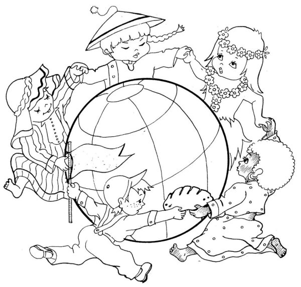 Рисование Дружба народов