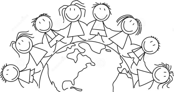 Раскраска на тему единство народов