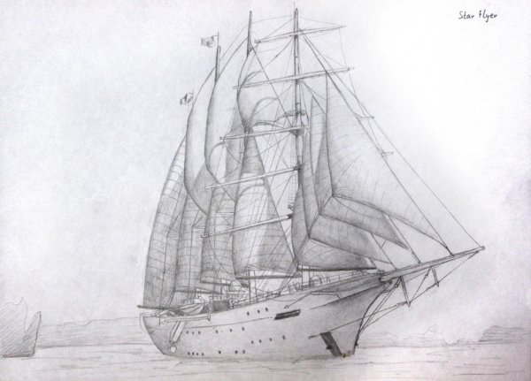 Корабль набросок