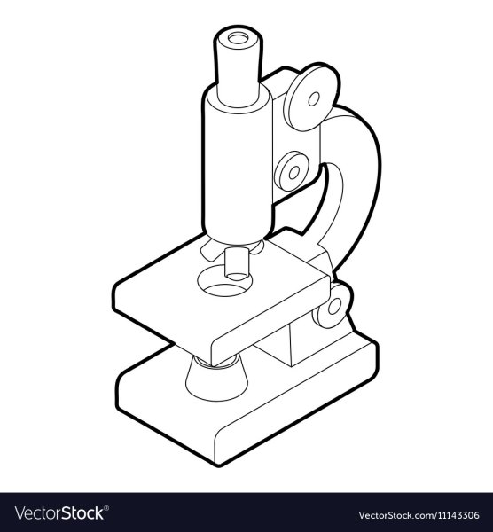Микроскоп рисунок для детей карандашом