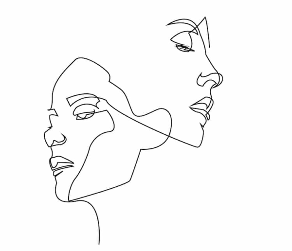 Очертания лица