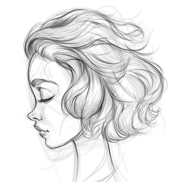 Рисунки на голове для девушек