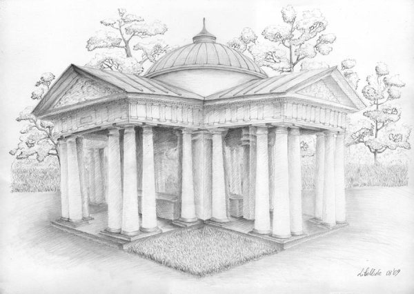 Архитектурное сооружение рисунок