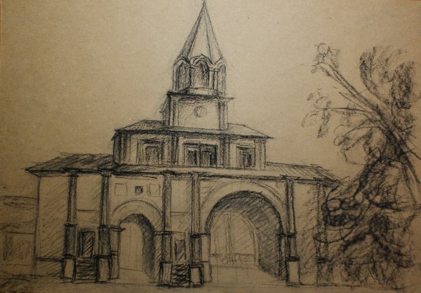 Архитектурное сооружение рисунок