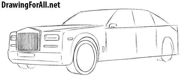 Раскраска Роллс Ройс Фантом