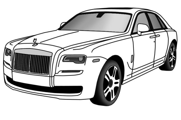 Как нарисовать Роллс Ройс по этапно
