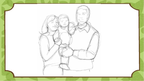 Раскраска семья