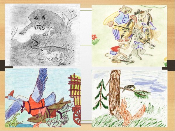 Рисунок волк на псарне 1 класс