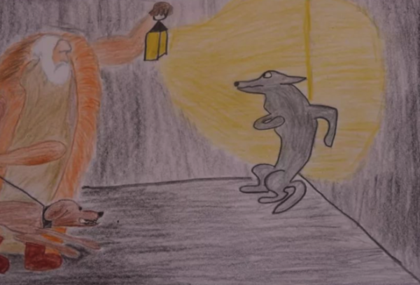 Иллюстрация к басне Крылова волк на псарне 5 класс