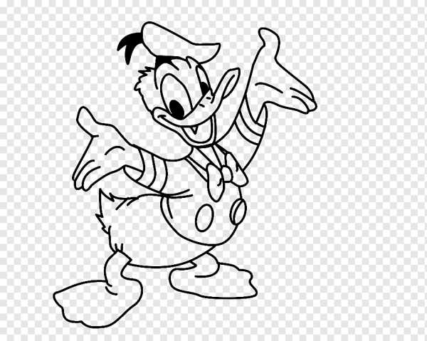 Нарисовать Дональда Дака карандашом