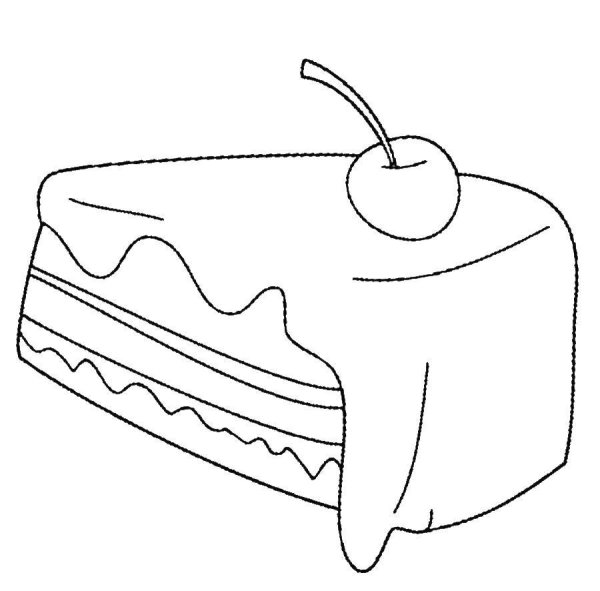 Еда раскраска для детей