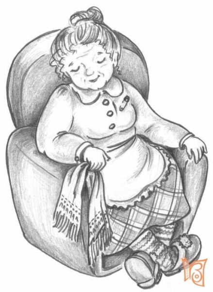 Бабушка рисунок