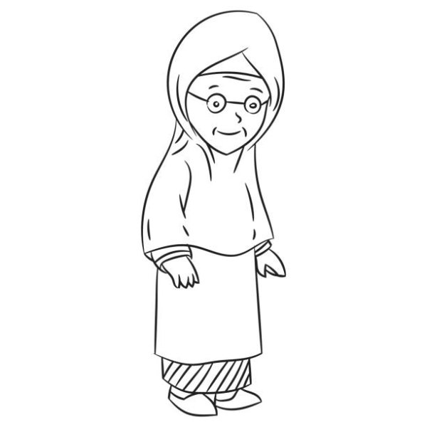 Дед из сказки Курочка Ряба раскраска