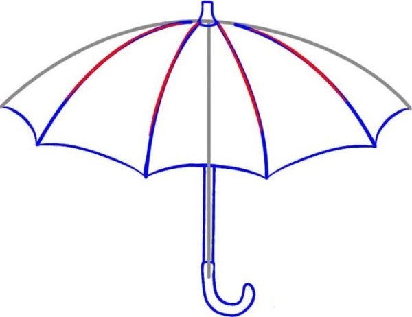Зонт раскраска для детей