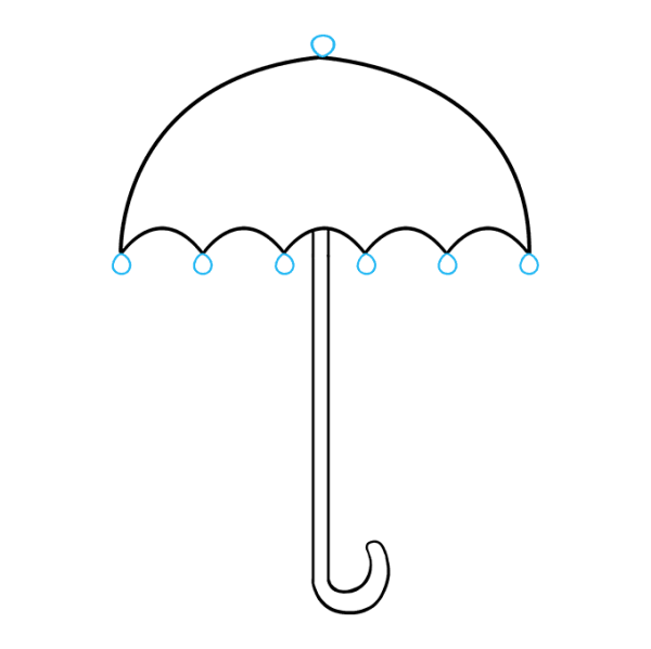 Рисование зонт