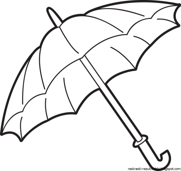 Зонтик для раскрашивания пластилином