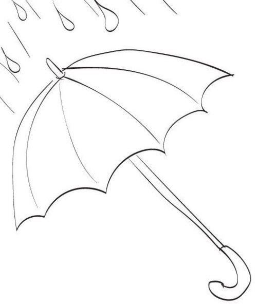 Рисование зонт