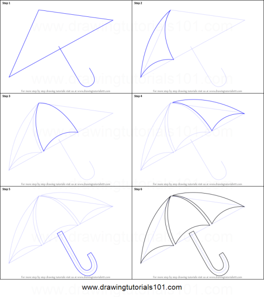 Макет зонтика для печати