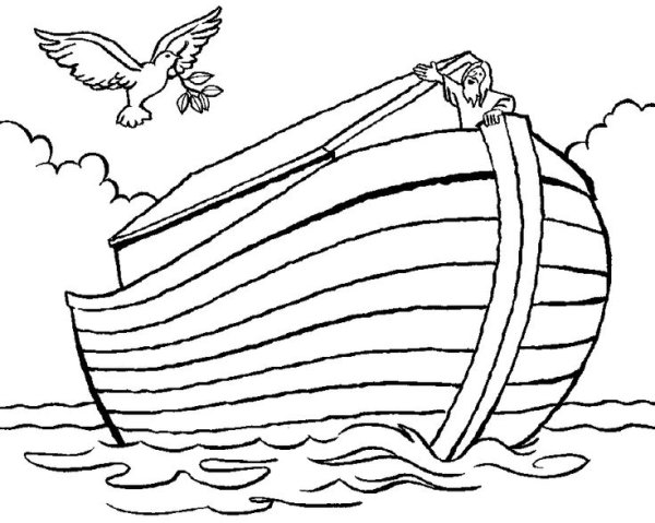 Всемирный потоп Ноев Ковчег рисунок