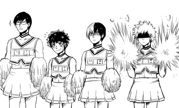 Скетчи аниме Тодороки