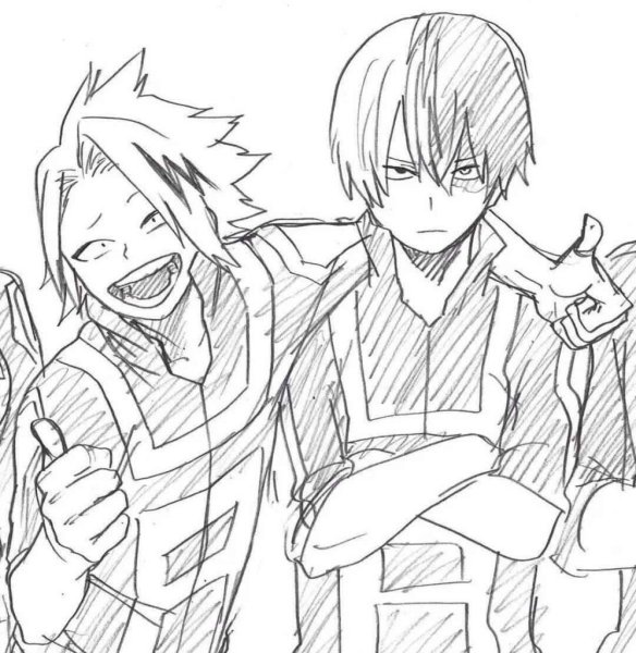 Тодороки шото черно белый