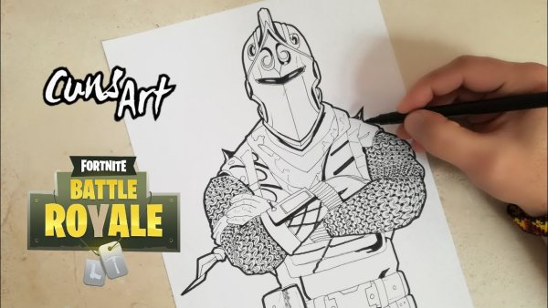 Банан ФОРТНАЙТ рисунок лёгкий