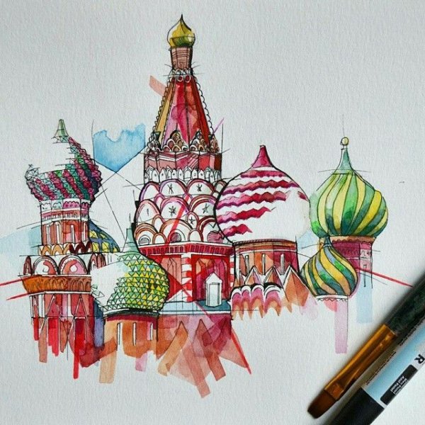 Храм Василия Блаженного Москва чб