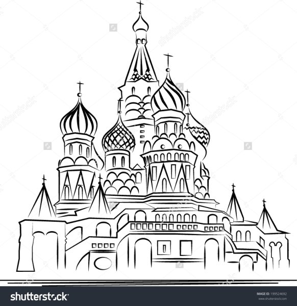 Собор Василия Блаженного эскиз