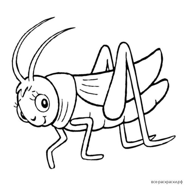 Кузнечик силуэт