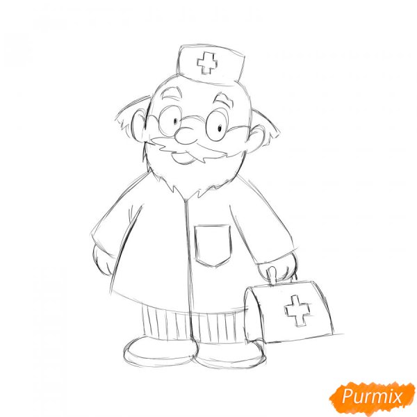 Доктор Айболит раскраска