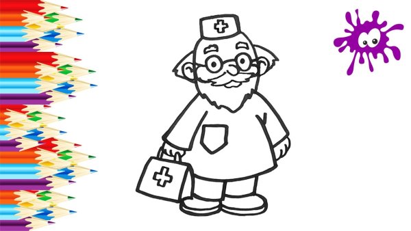 Раскраска врач