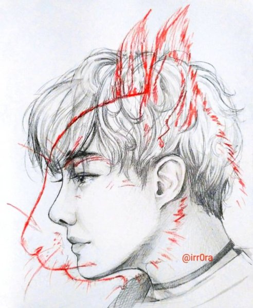 Портрет Тэхена из БТС