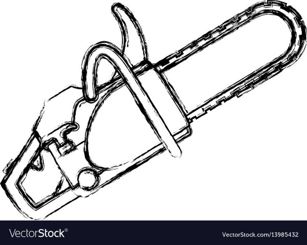 Бензопила раскраска