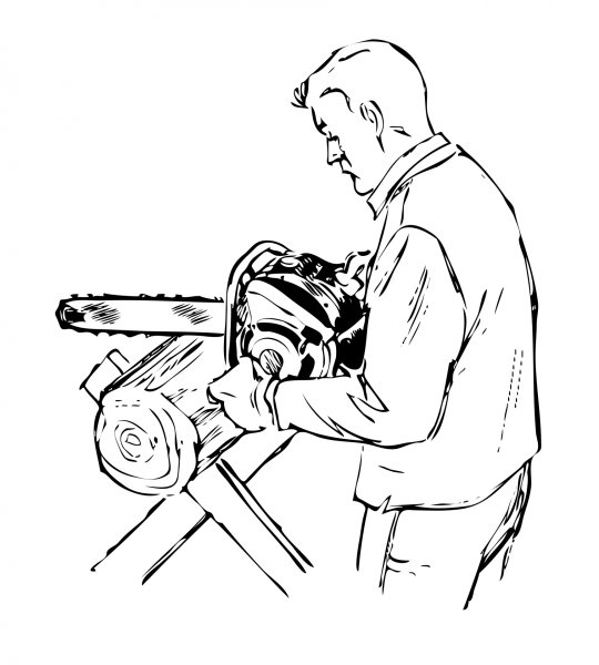 Бензопила чертеж