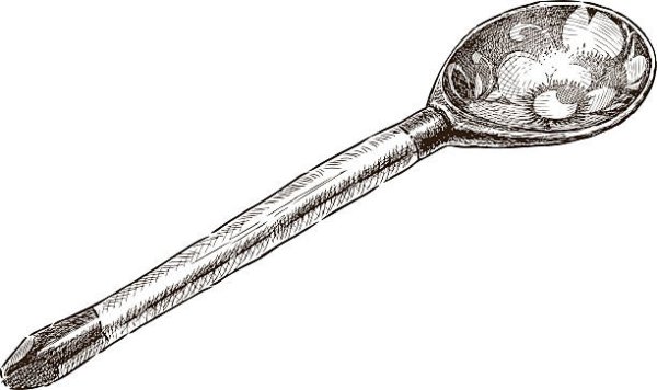 Деревянная ложка раскраска