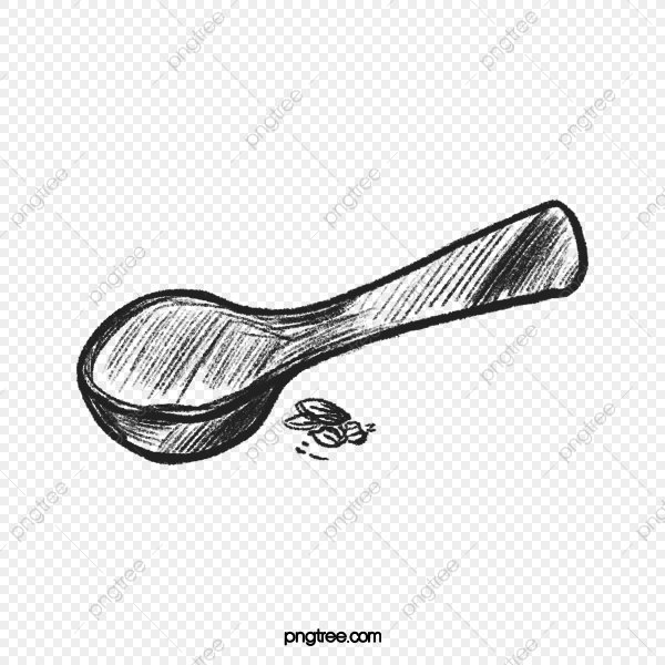 Деревянная ложка карандашом