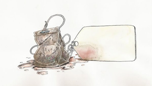 Пакетик чая арт