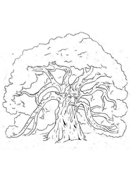 Чудо дерево раскраска для детей