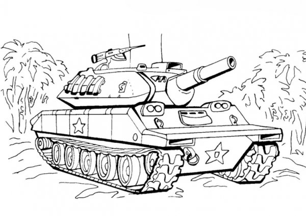 Танк для рисования детям