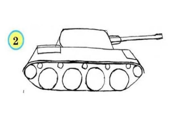 Танк т-34 рисунок вид сбоку