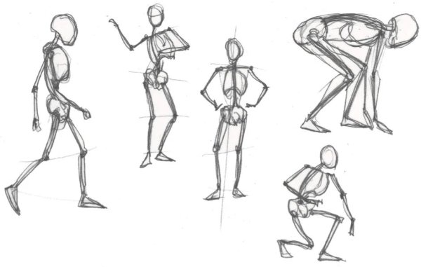 Фигура человека в движении