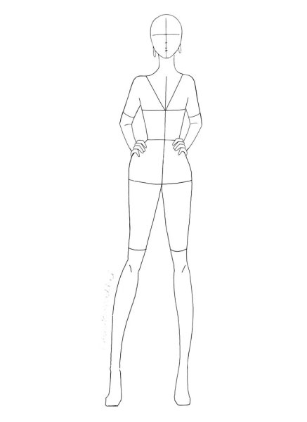 Девушки для срисовки в полный рост