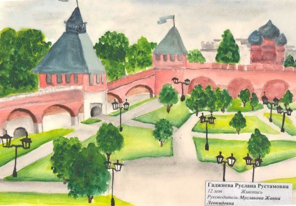 Рисование Нижегородского Кремля