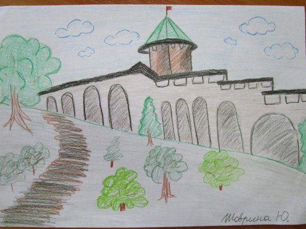 Нижегородский Кремль карандашом