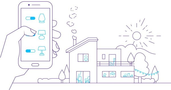 Раскраска умный дом