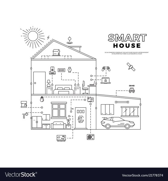 Макет чертежа умный дом