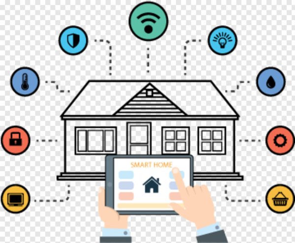 Раскраска умный дом